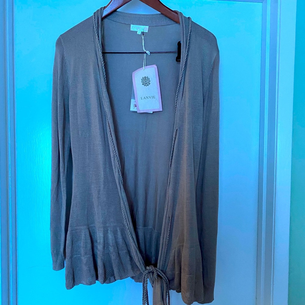 Lanvie new cardigan with braided rope details